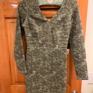 RVCA bodycon dress with open back